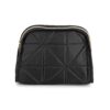 Conair Small Makeup Bag, Cosmetic Bag for Everyday Touch-Ups or Jewelery, Perfect Size for Purse or Carry-On, Small Organizer Shape in Black Quilt