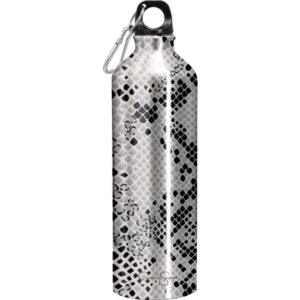 Jessica Simpson 24oz Cold and Hot Aluminum Water Bottle, Snake Print