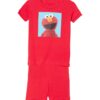 Sesame Street Boys' 2-Piece Snug-fit Organic Cotton Pajama Set, Soft & Cute for Kids, Square ELMO, 18-24M