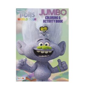 Trolls World Tour Jumbo Coloring and Activity Book for Kids Toddlers (1 Book 80 pages only)