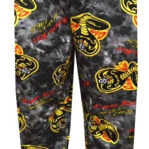 Briefly Stated Mens Cobra Kai Logo Performance Fabric Jogger Loungepants (2X)