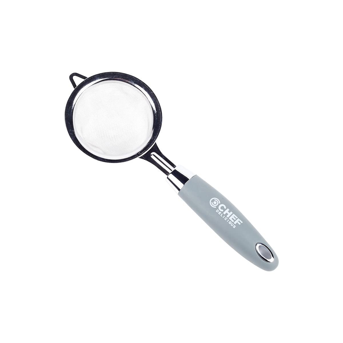 Chef Delicious Strainer for Kitchen Strainer Wire Sieve Sifter with Insulated Handle for Kitchen Gadgets Tools Assorted Colors