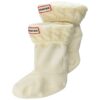 Hunter Girl's Original Kids' Half-Cardigan 6 Stitch Cable Boot Socks (Toddler/Little Kid/Big Kid) Hunter White XL (Shoe 4-6 Big Kid)