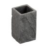 Maison Sucasa Tumbler for Bathroom, Countertop, Bathroom Accessory, Makeup Brush Holder, Pen Cup, Modern, Stone Design, Resin, Gray