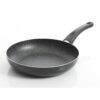 Gibson Home Oster Luneta Non Stick Aluminum Frying Pan with Bakelite Handle, 9.5-inch Length, Black, Kitchen Cooking Accessories