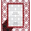 MCS 4x6 Inch Brocade Metal Frame, Red (47535)